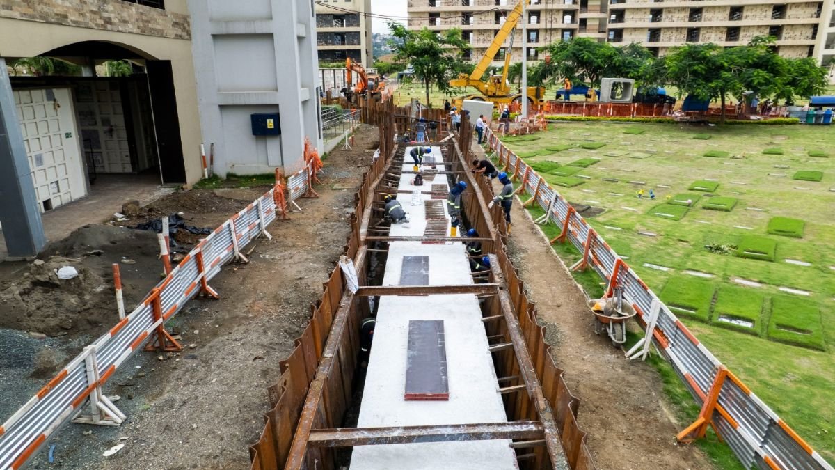 Los trabajos se realizan en Jardines de Esperanza