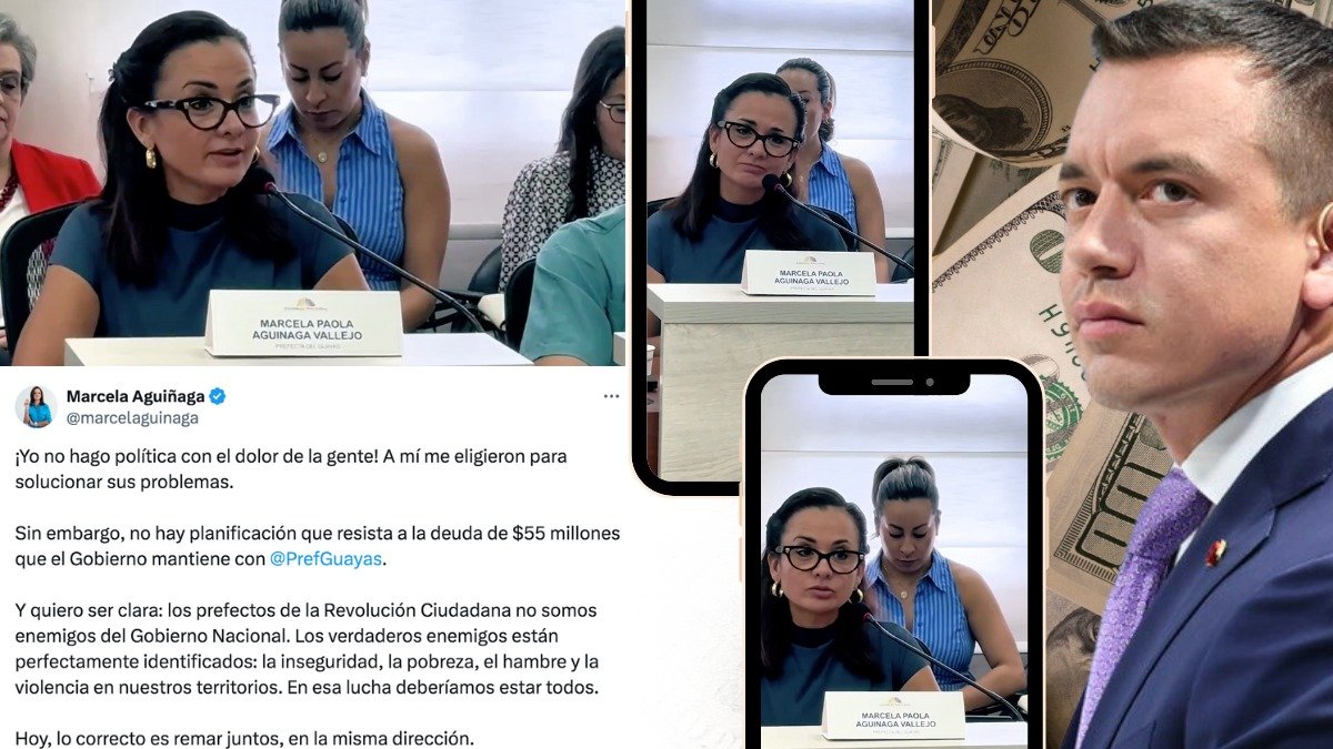 Reacción. La prefecta del Guayas emitió declaraciones este martes 12.