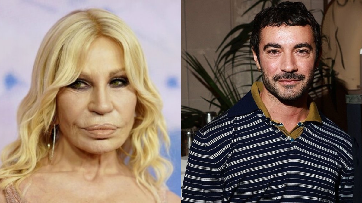 Donatella Versace y Dario Vitale.
