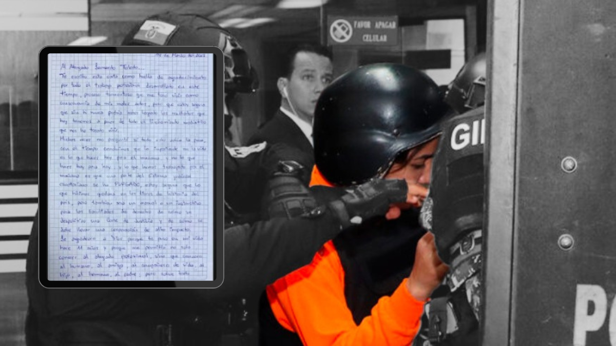 Carta de Mayra Salazar a su abogado.