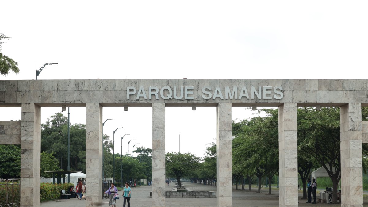 Vista de una parte del Parque Samanes.