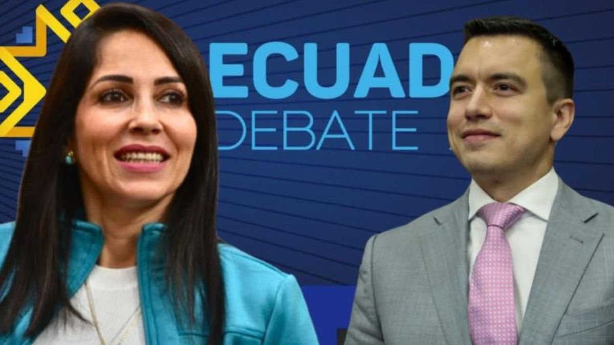 Luisa González y Daniel Noboa ya debatieron entre sí en la segunda vuelta electoral del 2023.