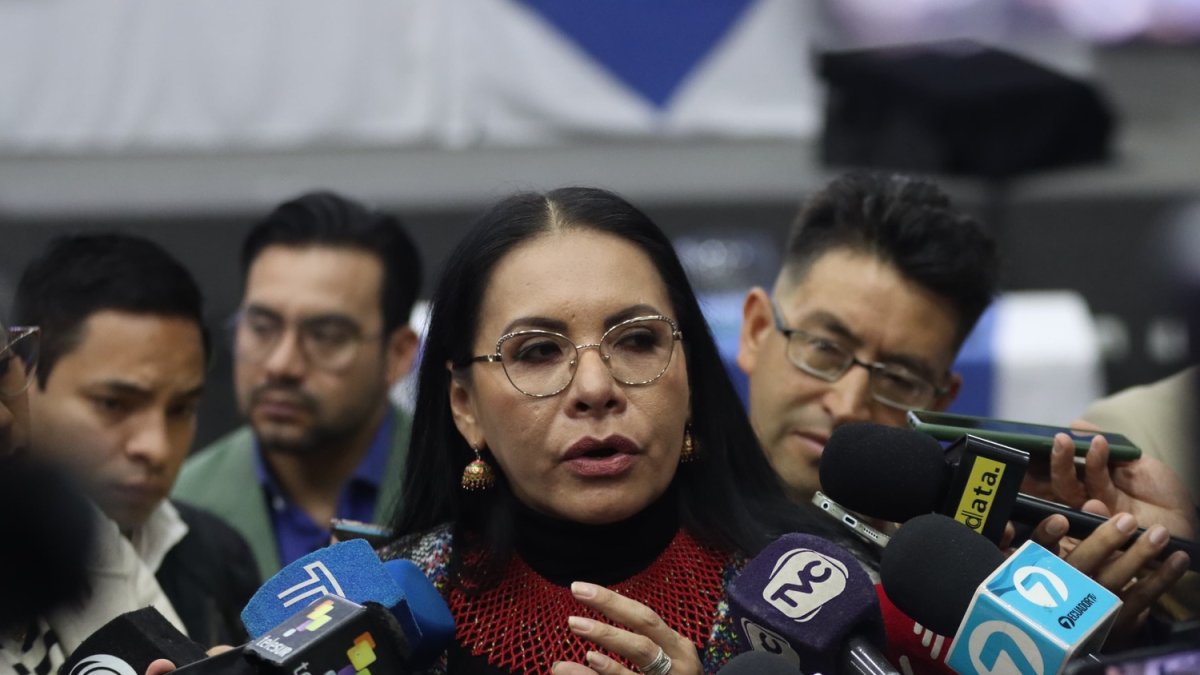 La presidenta del CNE Diana Atamaint habló de la impugnación este 17 de marzo de 2025.