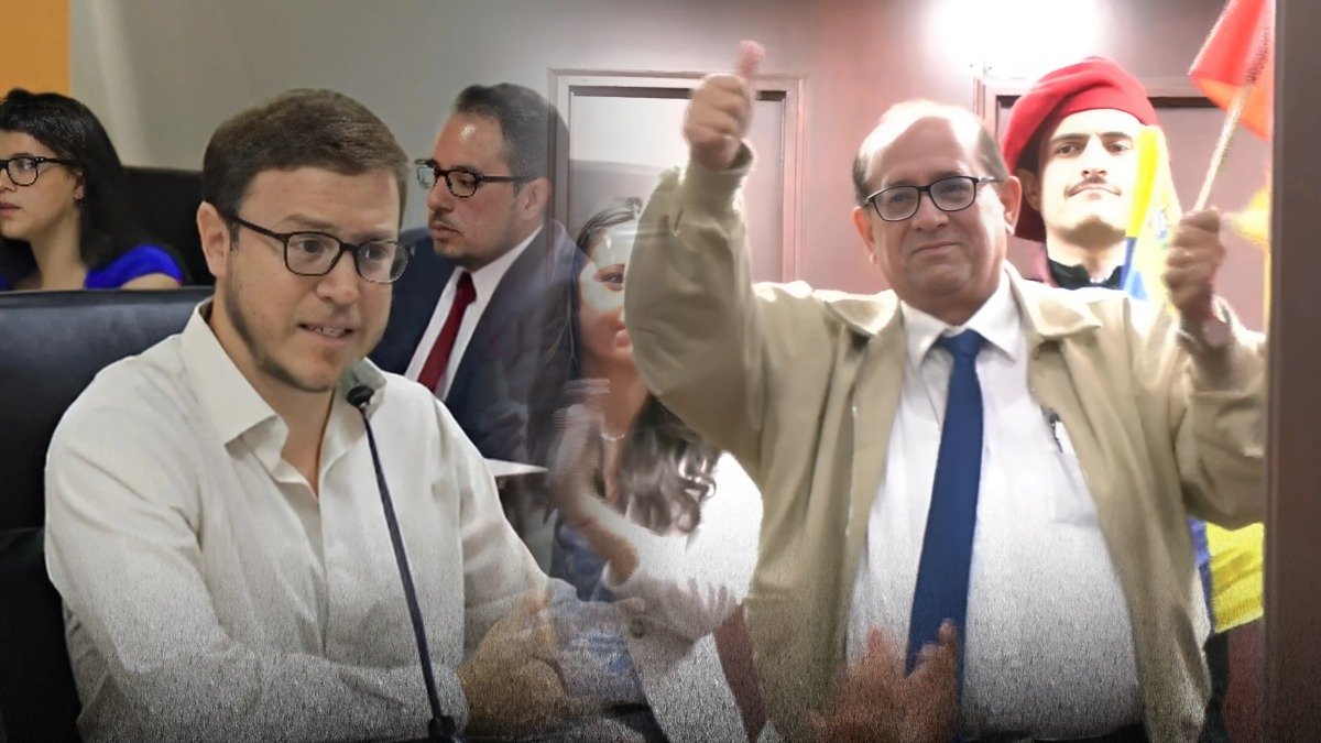 Los exconsejeros de Participación, Augusto Verduga y Eduardo Franco Loor.