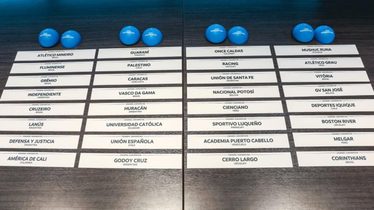 Se definen los ocho grupos de la Copa Libertadores 2025.