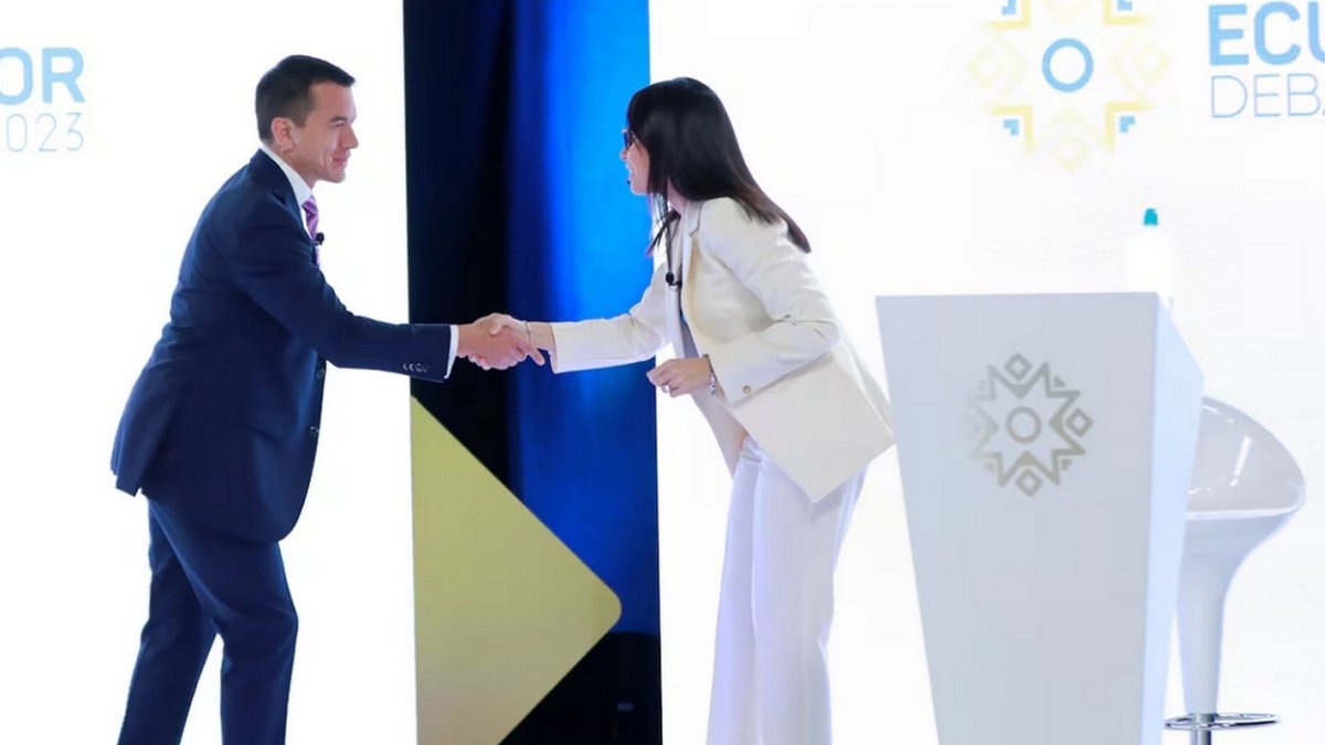 Los candidatos Daniel Noboa y Luisa González volverán a verse en un debate.