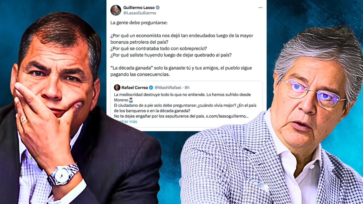 Ambos expresidentes reaccionaron en la red social X.