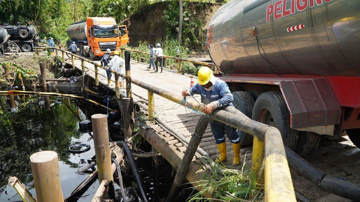 La rotura del oleoducto afecta a la provincia de Esmeraldas.