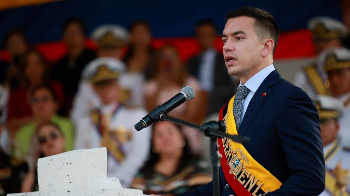 El presidente Daniel Noboa pide colaboración internacional para la lucha contra el crimen organizado