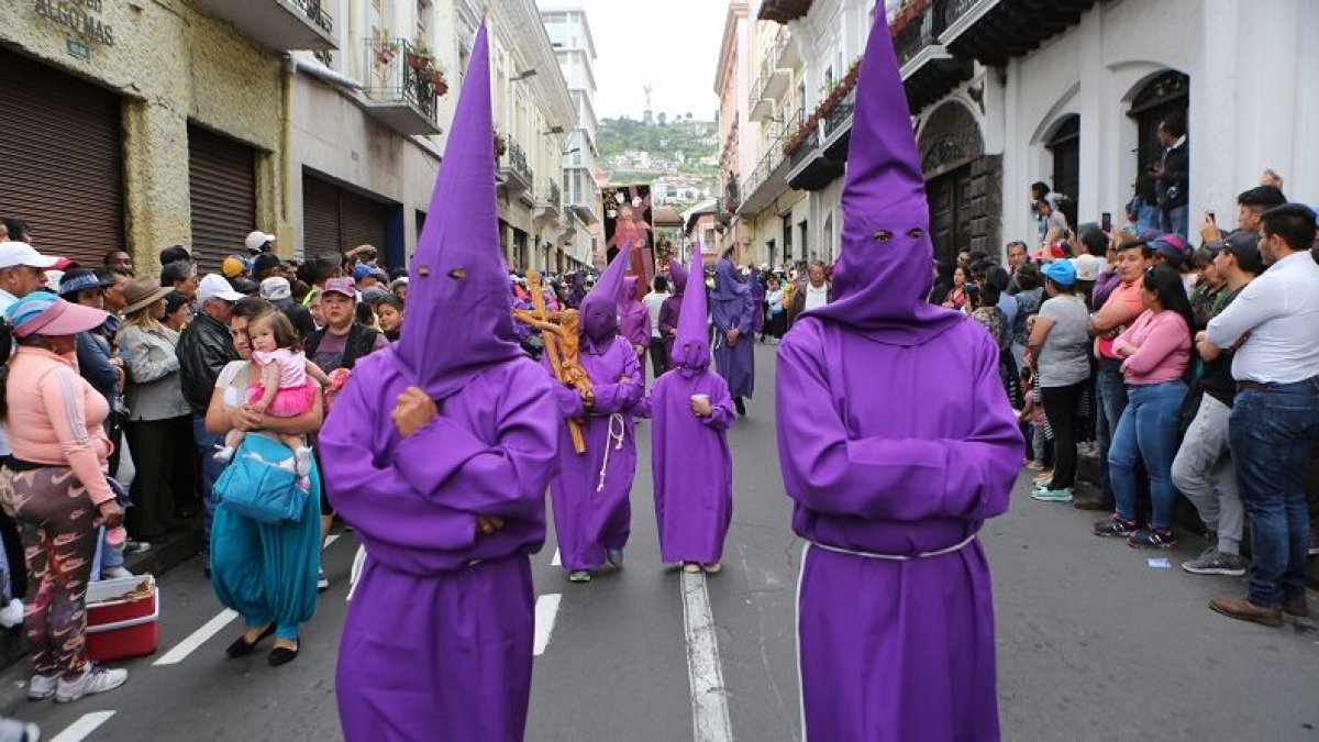 Uno de lso eventos tradicionales en la procesión Jesús del Gran Poder.