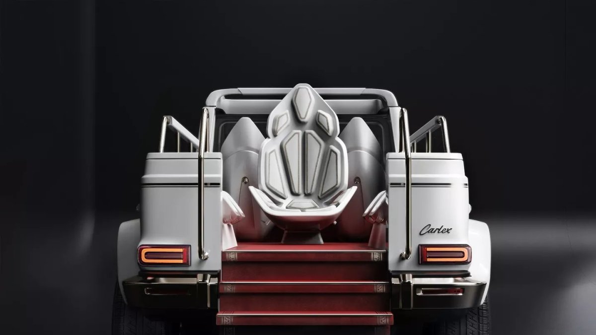 Modelo planteado de papamóvil que estaría próximo a confeccionarse para el Sumo Pontífice.