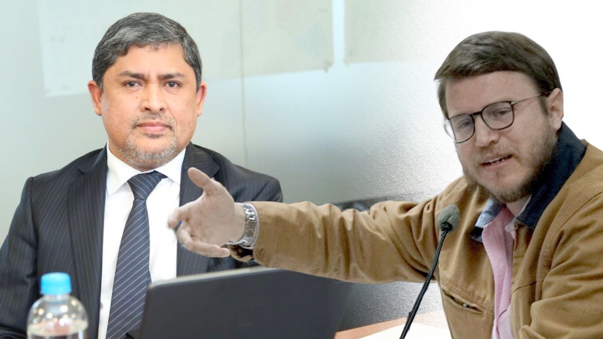 El presidente ejecutivo de Asobanca, Marco Rodríguez, y el exconsejero Augusto Verduga.