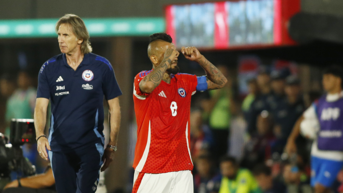 Arturo Vidal realizó un polémico gesto a los paraguayos en el partido de Chile contra la Albirroja en las eliminatorias