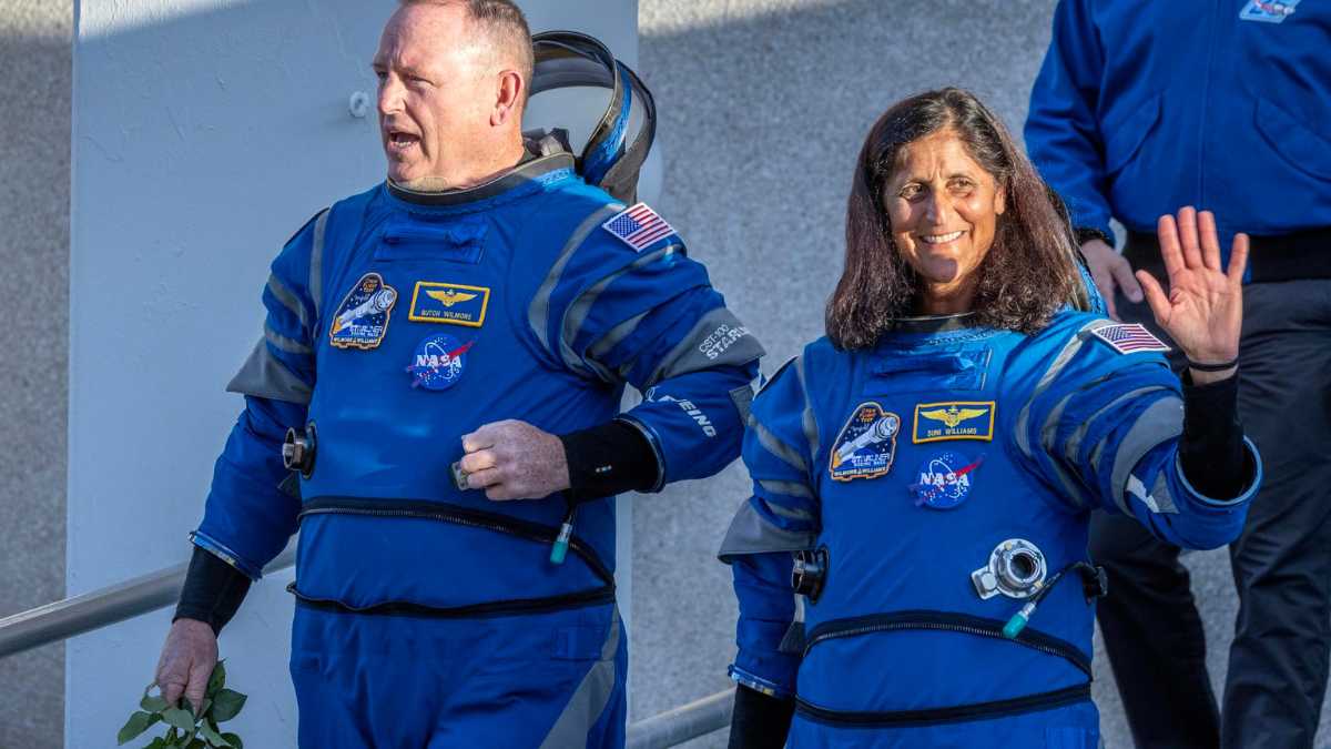 Astronautas Wilmore y Williams.