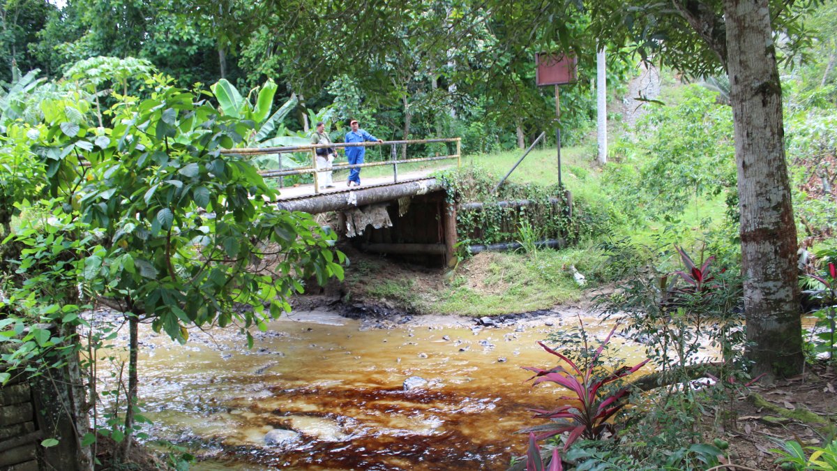 Las huellas del petróleo alcanzaron las plantaciones y ríos de distintas zonas de Esmeraldas.