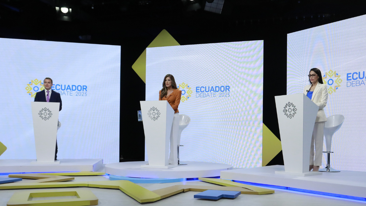 Daniel Noboa y Luisa González se medirán nuevamente el debate de segunda vuelta en Ecuador.