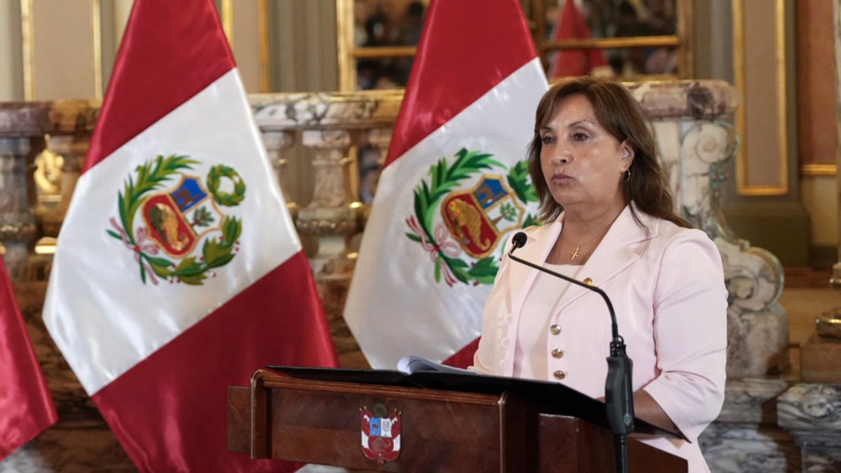 La presidenta de Perú, Dina Boluarte.