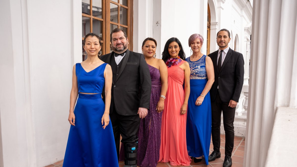 El elenco está compuesto por María Fernanda Argotti, Andrea Cóndor, Olmes Nogales, Jorge Cassis, y las maestras Zelfa Díaz y Chinatsu Maeda.