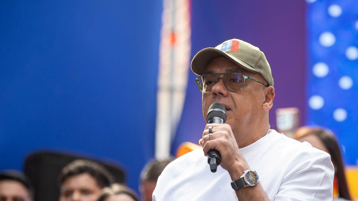 Foto de archivo del representante del chavismo en las negociaciones con Washington, Jorge Rodríguez.