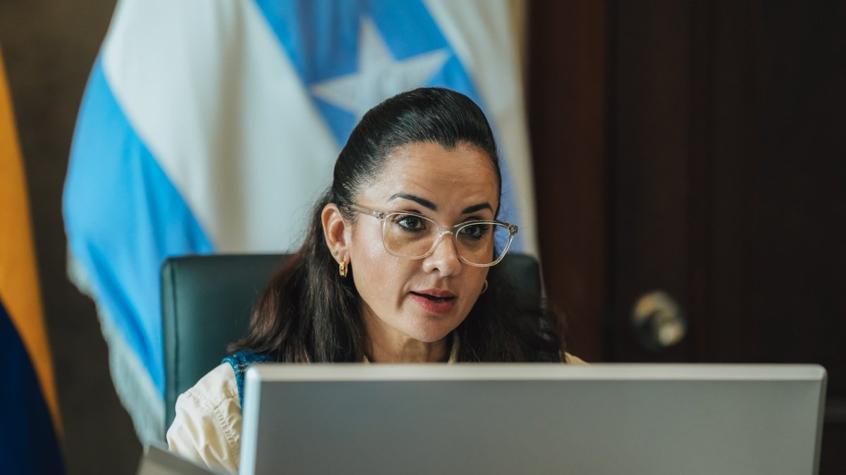 La prefecta del Guayas, Marcela Aguiñaga.