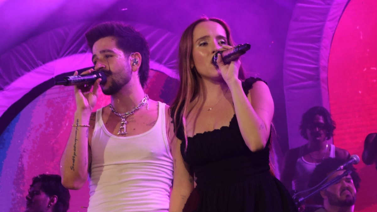 Camilo y Evaluna en su concierto en Guayaquil