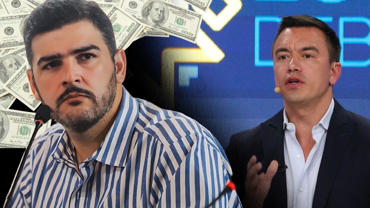 Daniel Noboa lo llamó financista a Aquiles Álvarez en el debate