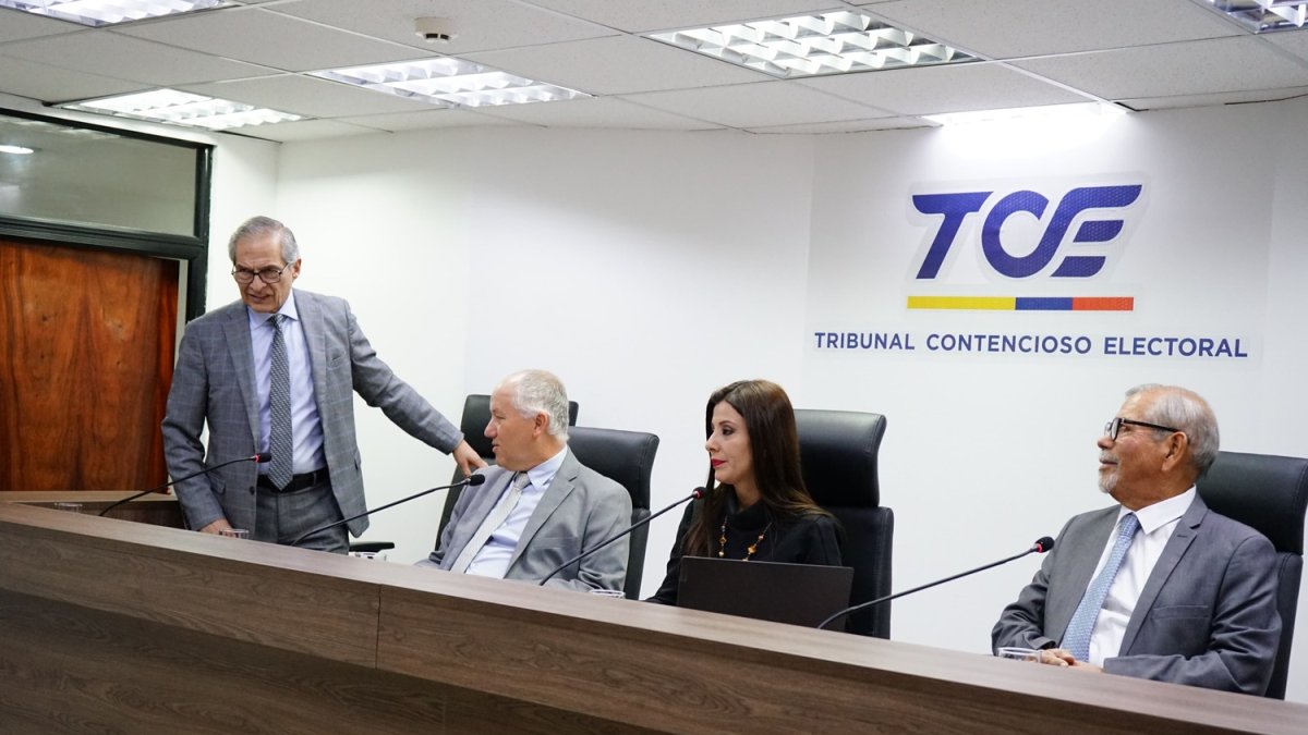 El Tribunal Contencioso Electoral trató le caso de Verónica Abad este 24 de marzo de 2025.