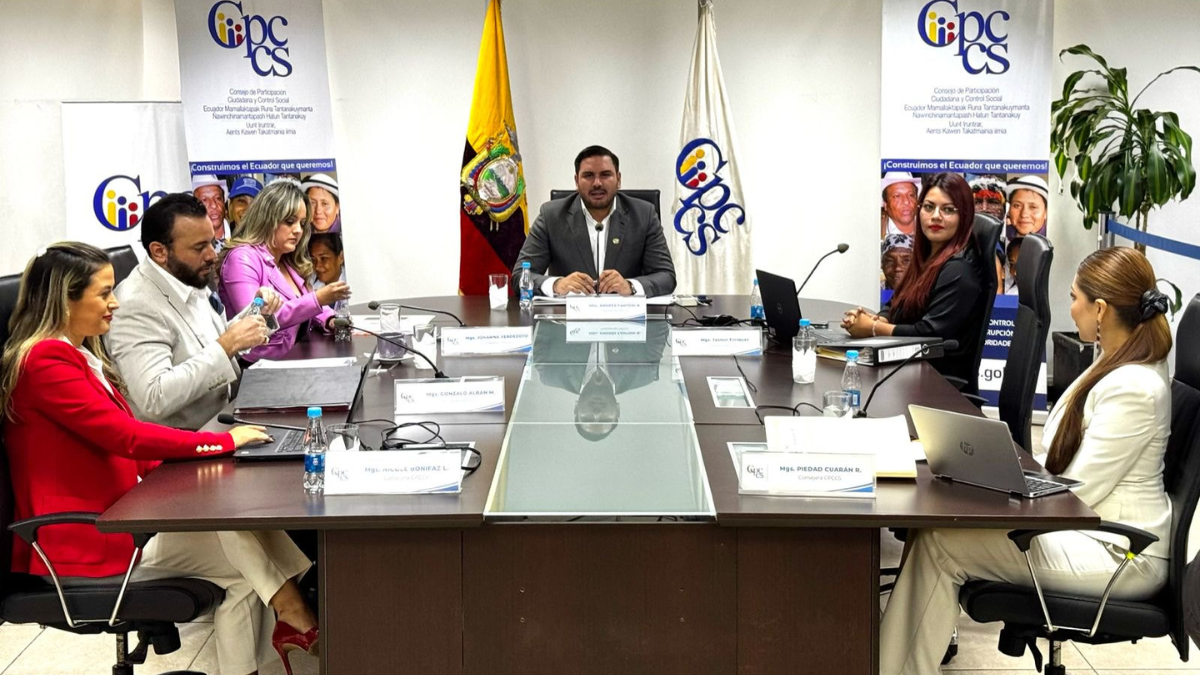 Los integrantes del Consejo de Participación Ciudadana y Control Social, en una sesión anterior.