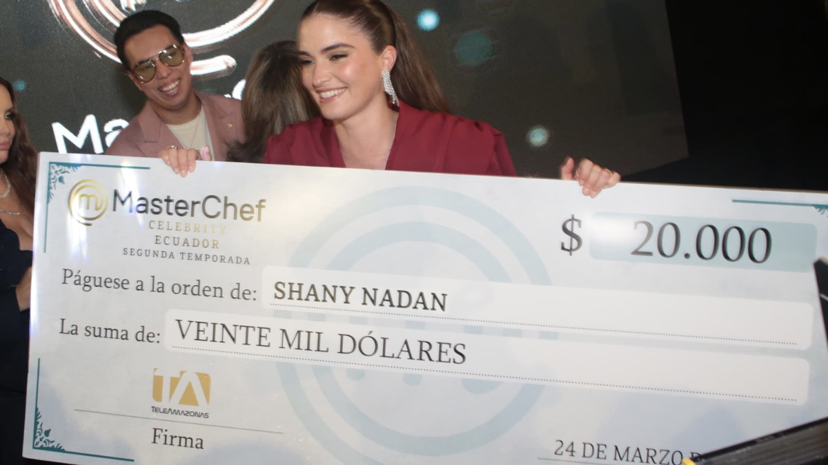 Shany es la ganadora de la segunda temporada de MasterChef Celebrity.