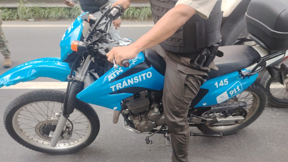 La motocicleta fue clonada por el conductor de la ATM.