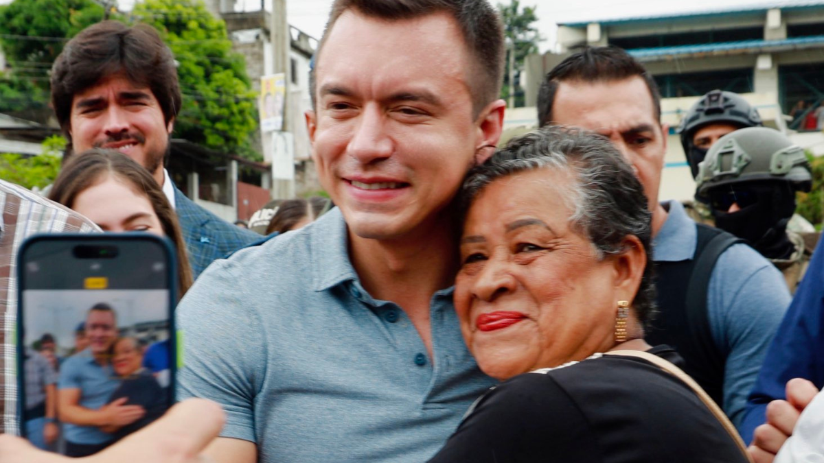 Daniel Noboa, en una actividad registrada el 14 de marzo del 2025.