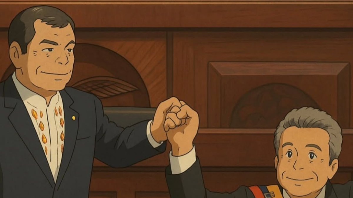 Los usuarios han recreado episodios de la política ecuatoriana en IA.