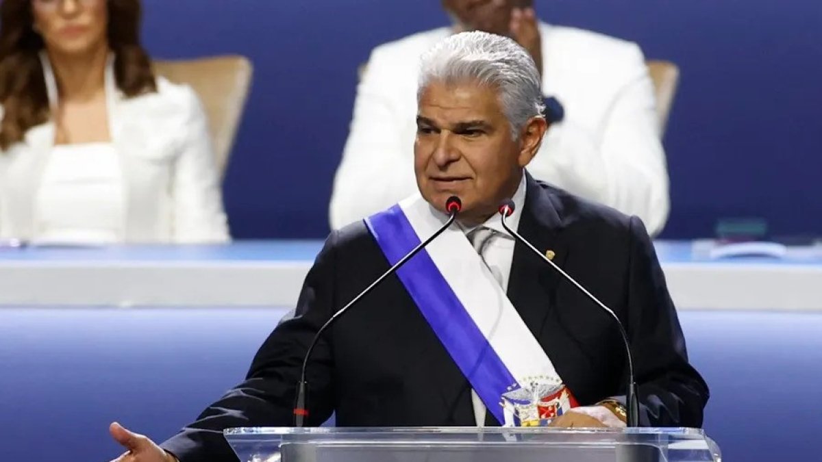 El presidente panameño, José Raúl Mulino