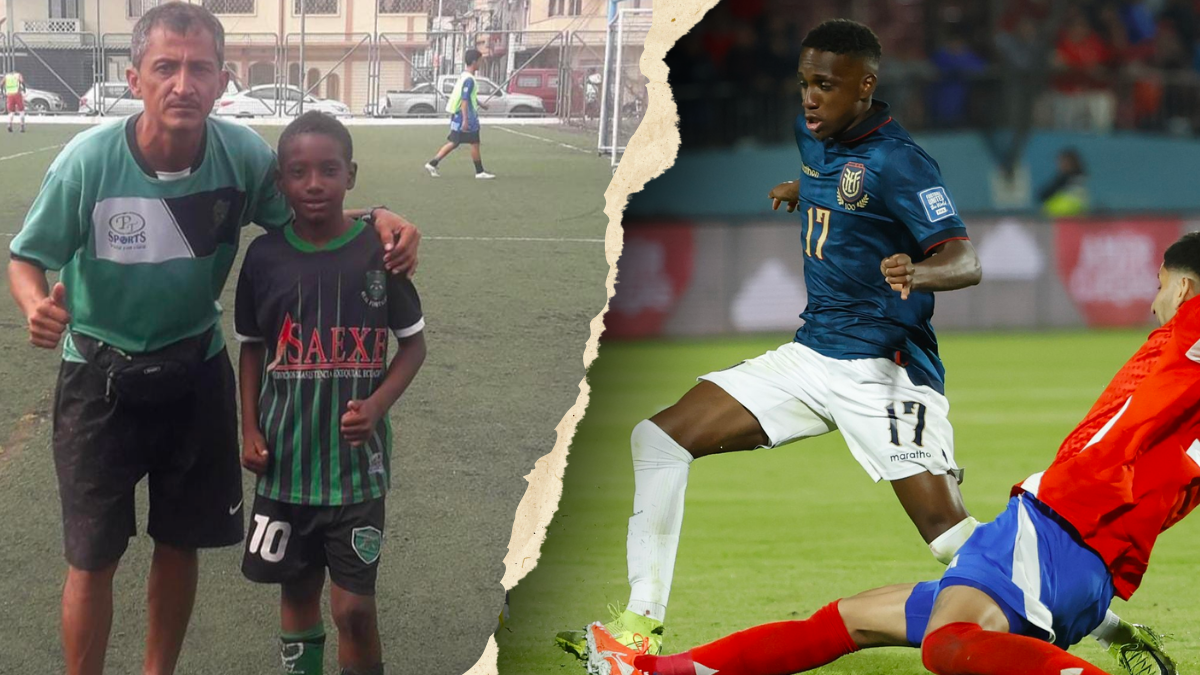 Darwin Guagua ingresó a los 8 años a la escuela de fútbol Real Fortaleza, bajo las órdenes de Omar Mieles.