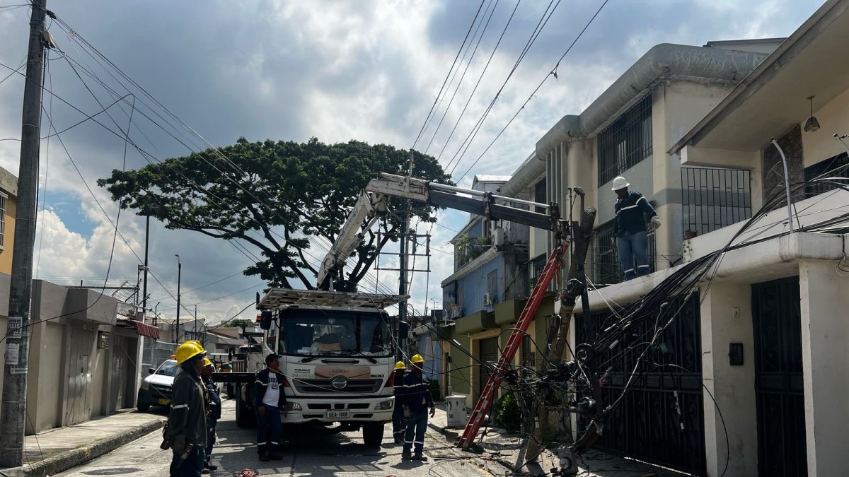 CNEL atendió la emergencia.