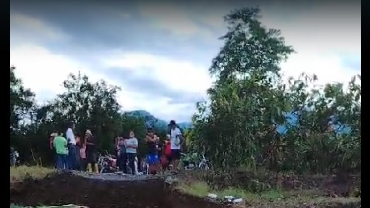 Emergencia. Captura de video de uno de los reportes.