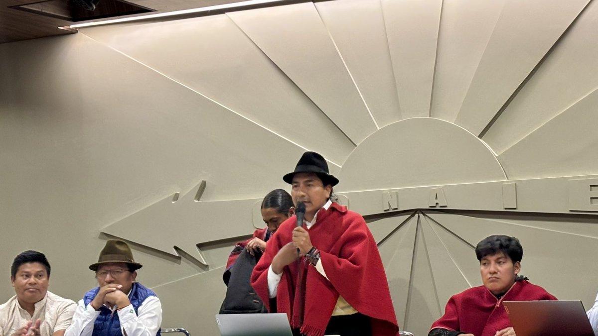 Leonidas Iza es presidente de la Conaie.