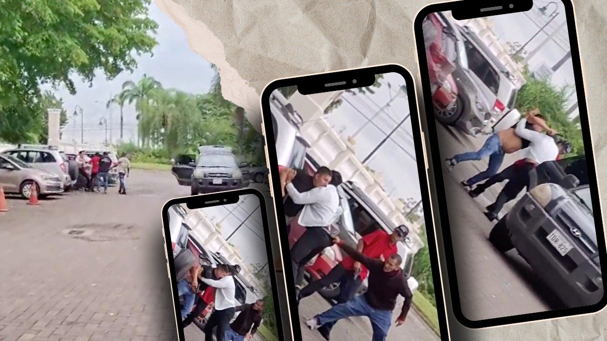 Momentos de tensión se vivieron afuera del Municipio de Daule ante el secuestro del ciudadano.