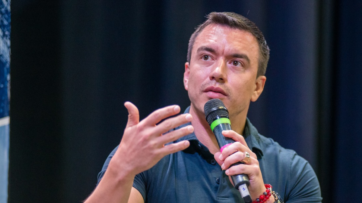 El presidente de Ecuador, Daniel Noboa.