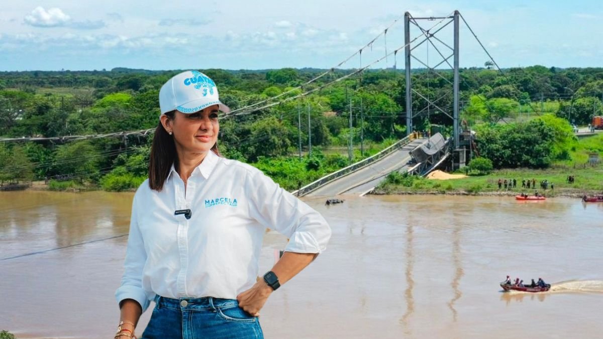 Marcela Aguiñaga es la prefecta del Guayas. La zona donde colapsó el puente está concesionada por una empresa que mantiene un contrato con la Prefectura del Guayas.