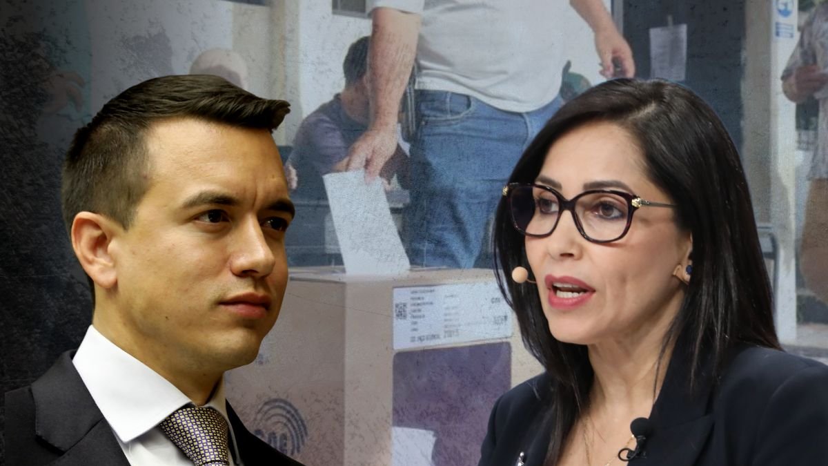 Daniel Noboa y Luisa González disputan la presidencia de la República.