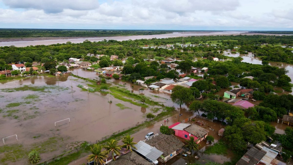Daños causados por las fuertes lluvias en Bolivia.