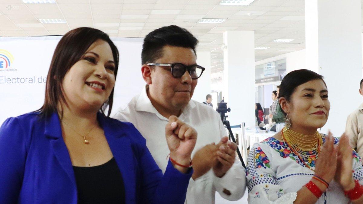 Tres de los cuatro asambleístas de la circunscripción 4 de Pichincha.