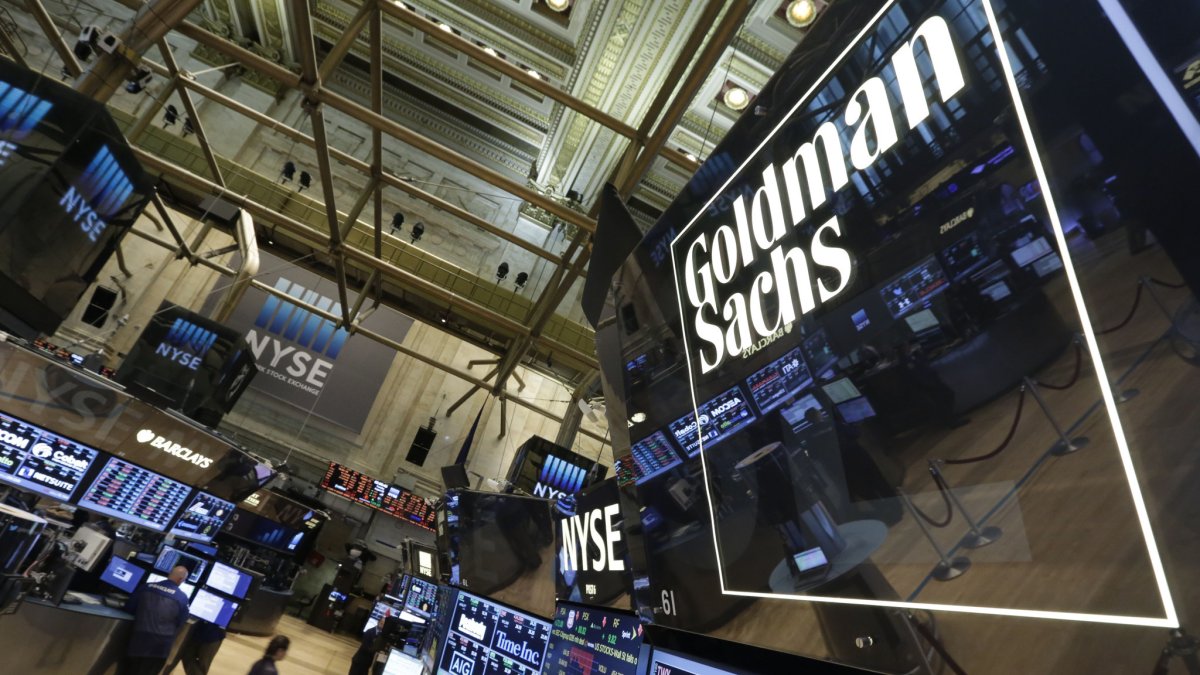 La empresa Goldman Sachs en la bolsa.
