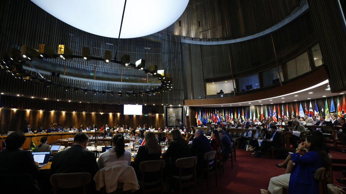 La Comisión Económica para América Latina y el Caribe (Cepal) en la reunión en Santiago, Chile. 