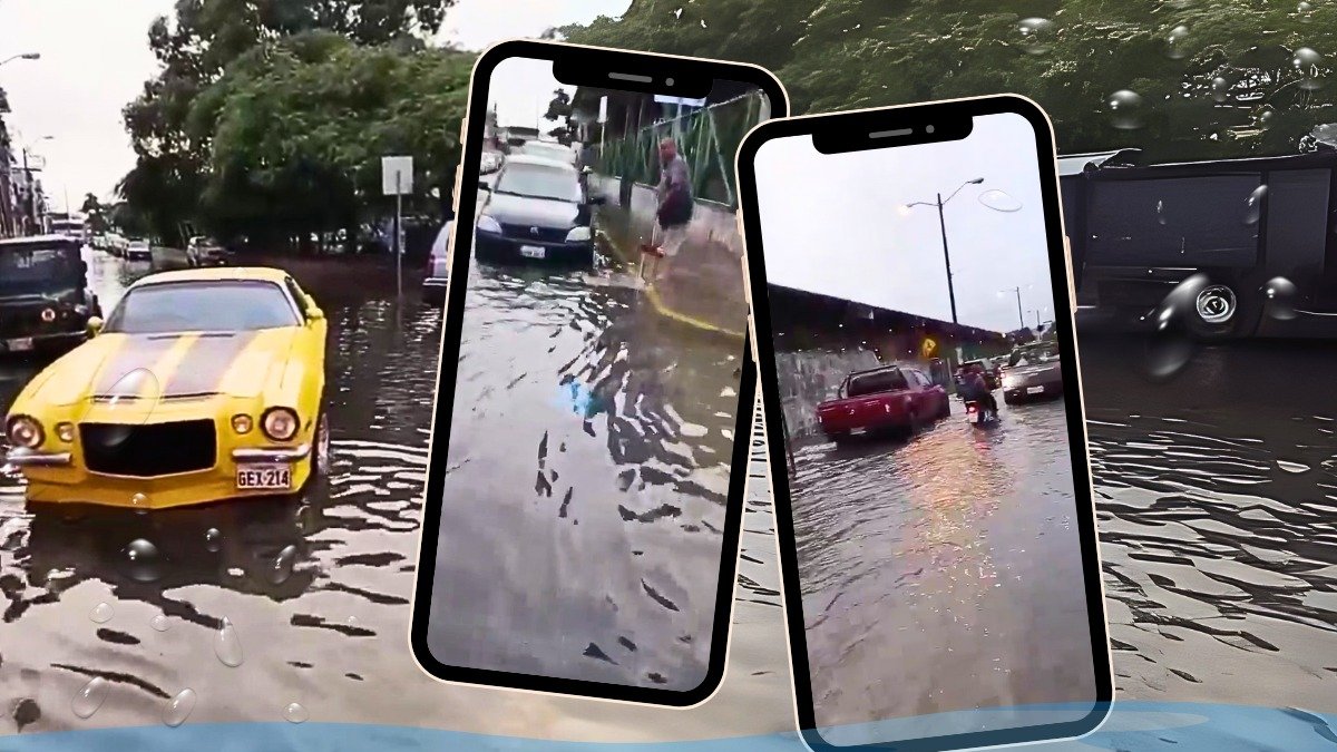 Algunas calles de Guayaquil quedaron inundadas