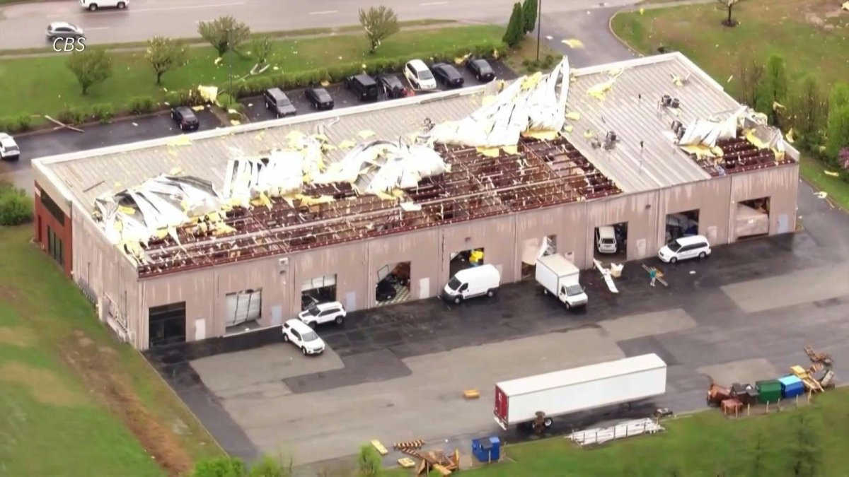 Imagen de los daños tras las violentas tormentas que azotaron el centro-este de Estados Unidos.