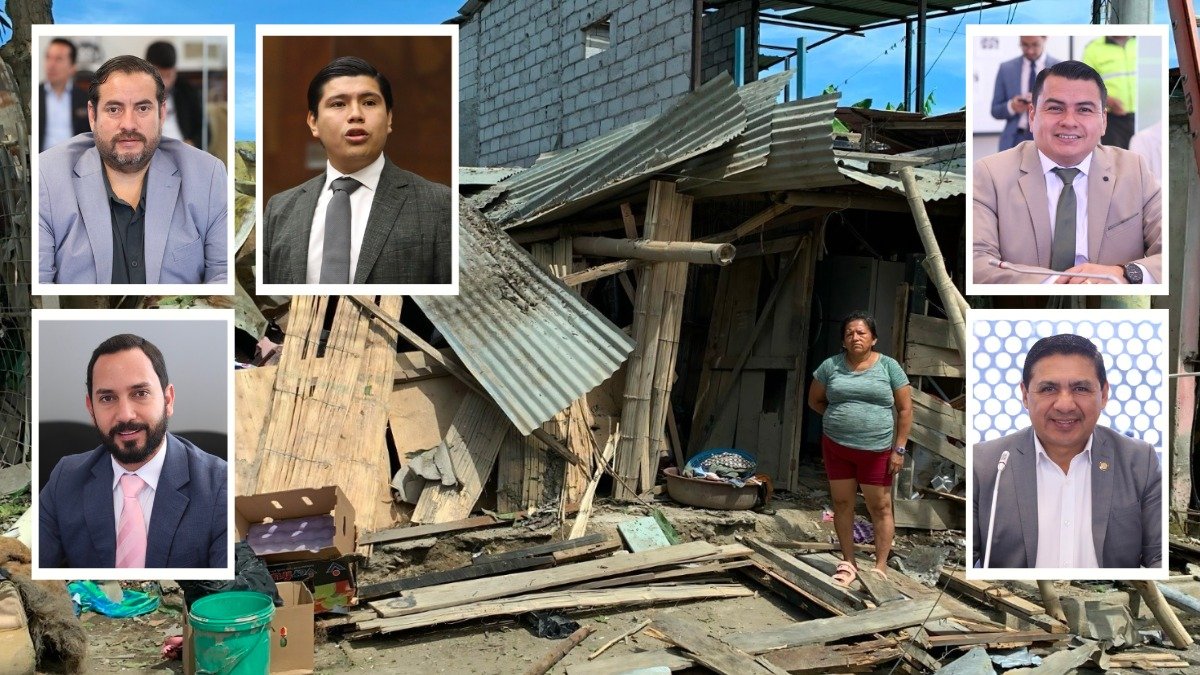 Los cinco asambleístas de la provincia de El Oro.