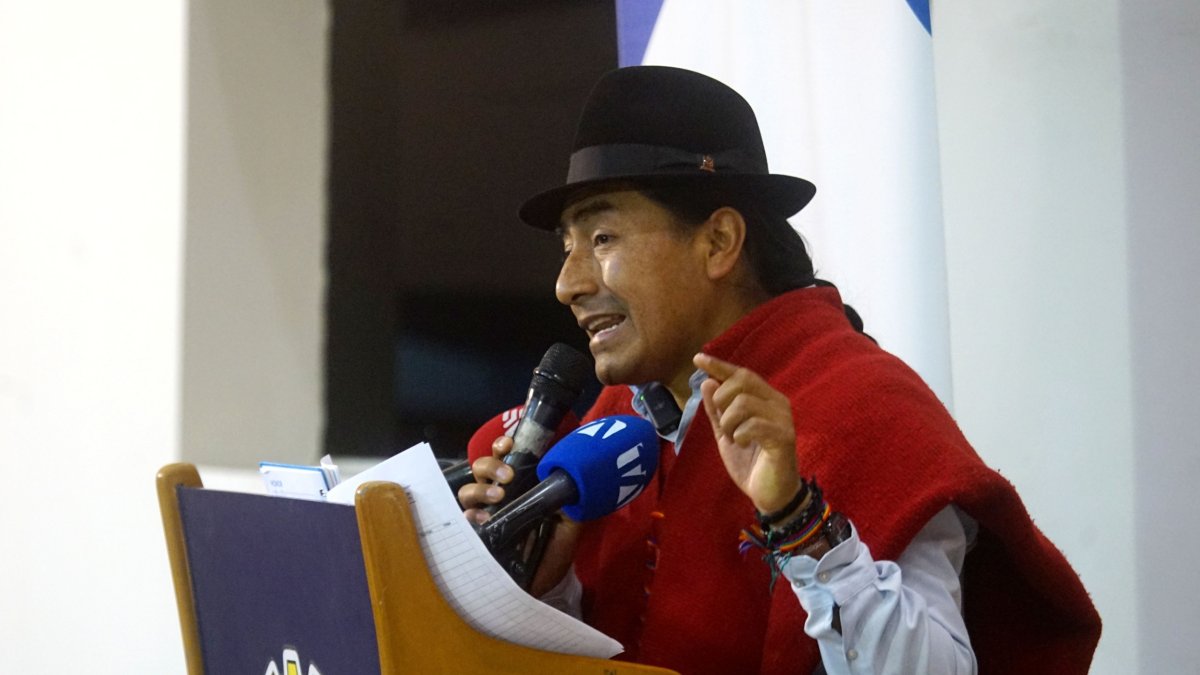 Leonidas Iza es el actual presidente de la Conaie.