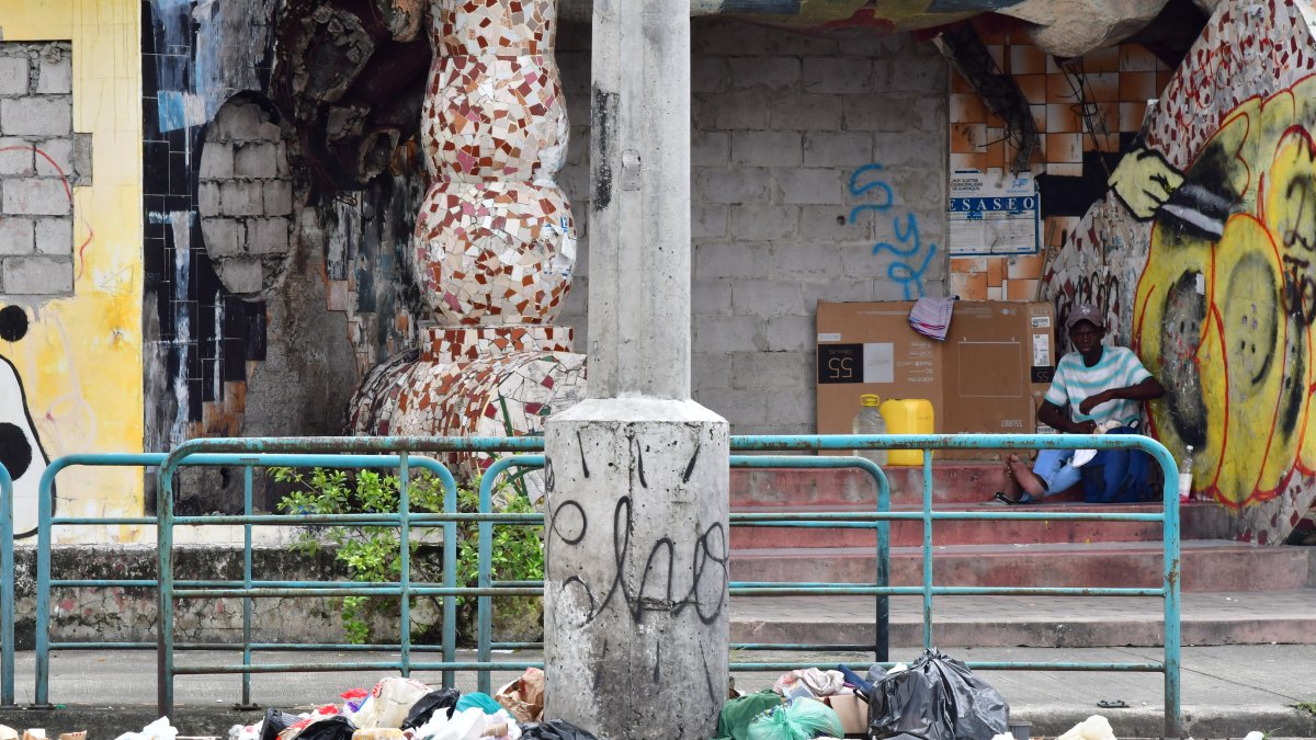 En varias calles de Guayaquil se perciben acumulaciones de desechos.